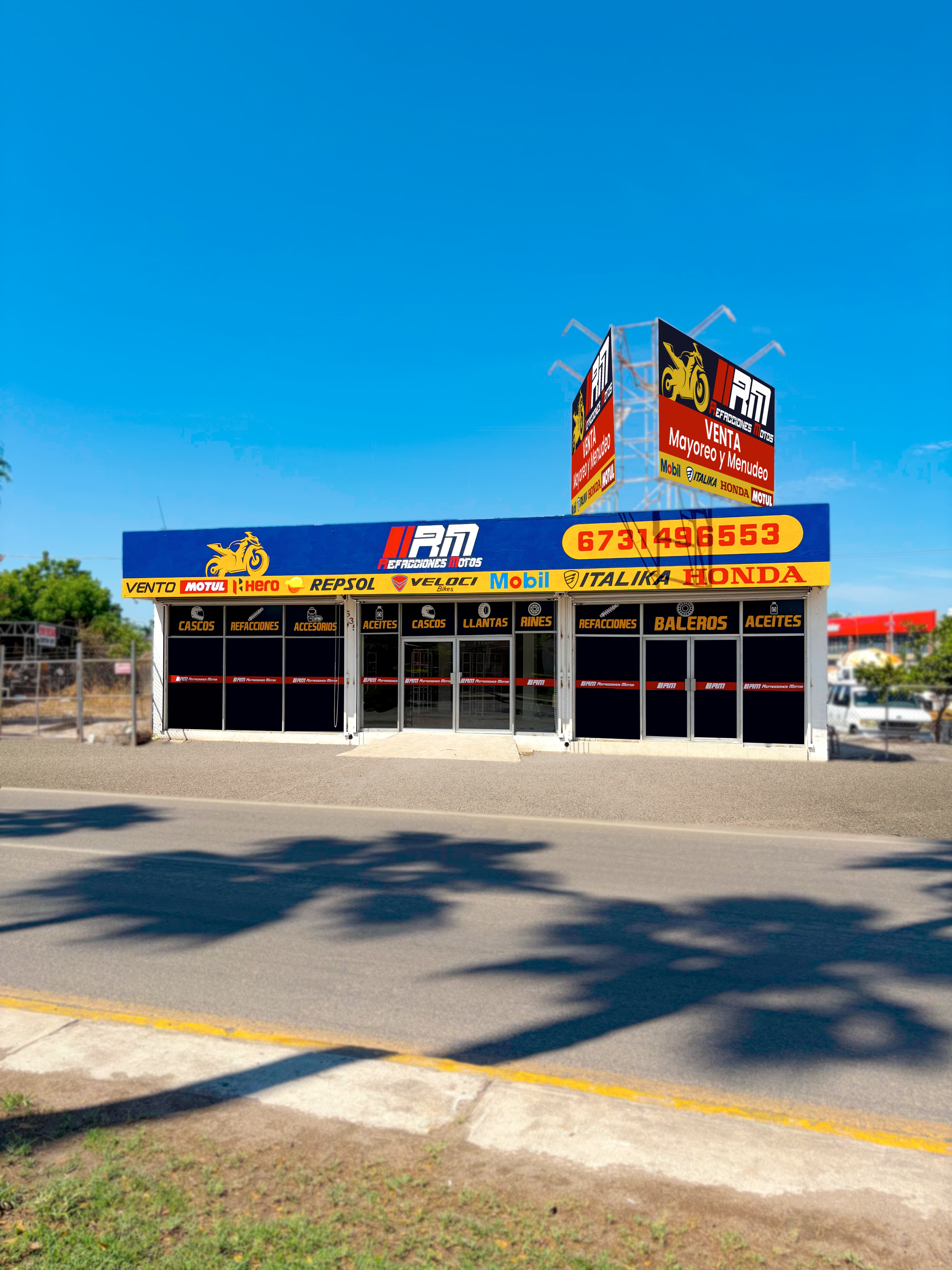 Fachada de RM Refacciones Motos en Guamúchil